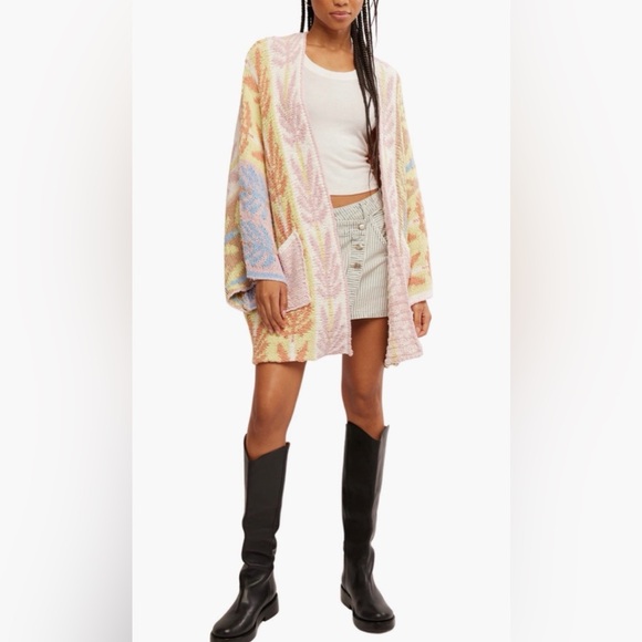 Free People Sweaters - Free People Mallorca Oversize Open Front Cardigan